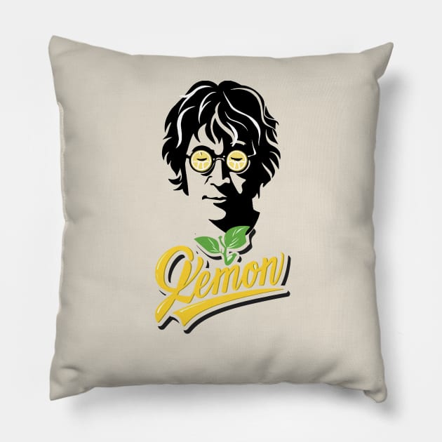 John Lemon | John Lennon | John Winston Ono Lennon | Yoko Ono | The Beatles Tribute Pillow by japonesvoador