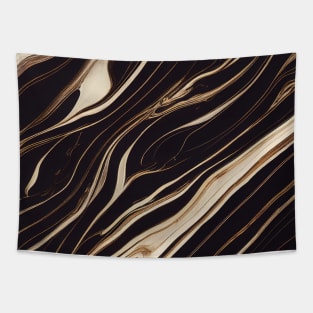 Black marble stone texture Tapestry