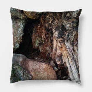 gnarly wood Pillow