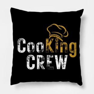 Cooking Crew Culinary Chef King Retro Cool Pillow