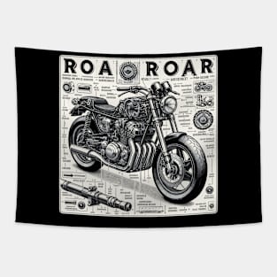 Motorcycle Components, Road Roar Tapestry