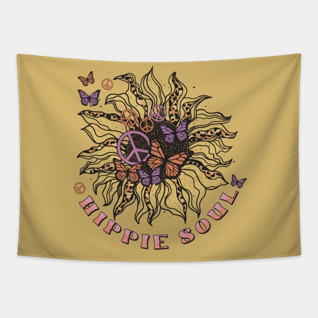 Hippie soul Tapestry by Myartstor 