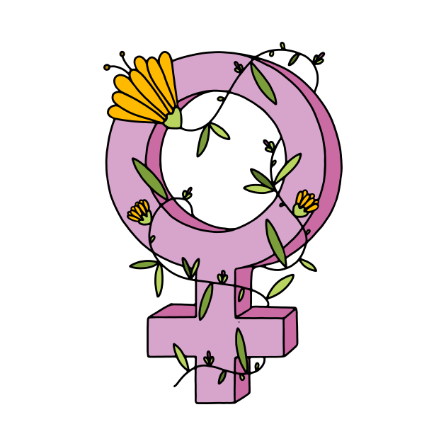 Feminism and Flowers by murialbezanson