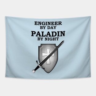 ENGINEER BY DAY PALADIN BY NIGHT RPG Meme 5E Class Tapestry