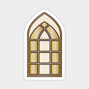 Art Deco Windows Outline Stickers &amp; Magnet Magnet