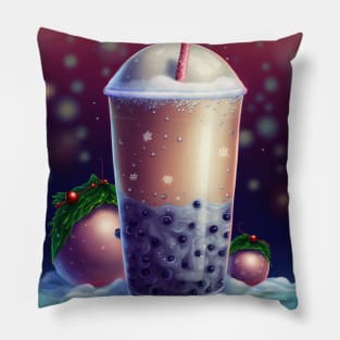 Christmas bubble tea Pillow