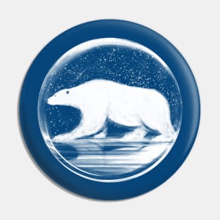 bear in a sphere Pin