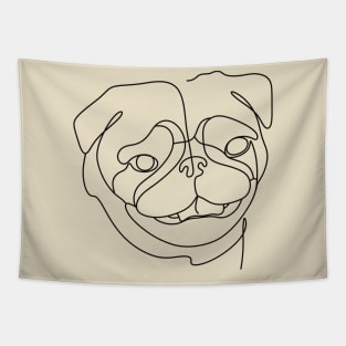 Bulldog face Tapestry