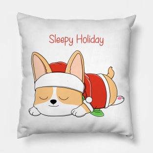 Sleepy Holiday Pillow