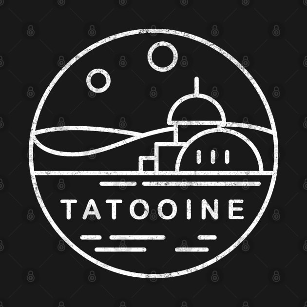 Tatooine - modern vintage logo by BodinStreet