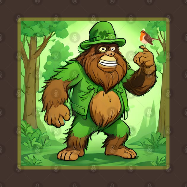 Bigfoot Is Ready for St. Patrick's Day by Gone Retrograde