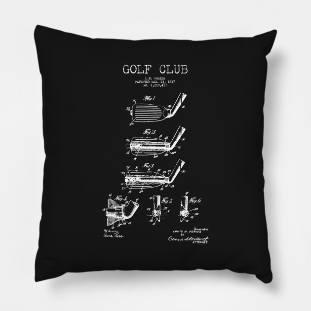 Golf Club Patent Pillow by Woah_Jonny