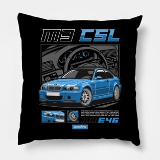 BMW E46 M3 CSL Pillow