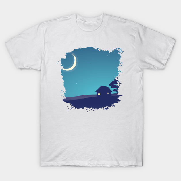 Night Scene Painting Cool Design Night Scene Background T