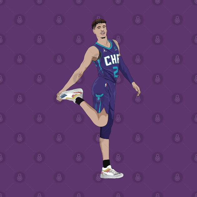 Lamelo Ball Charlotte Hornets by xavierjfong