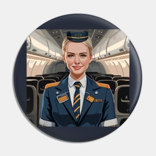 scandinavian stewardess Pin