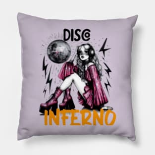 Disco inferno Pillow