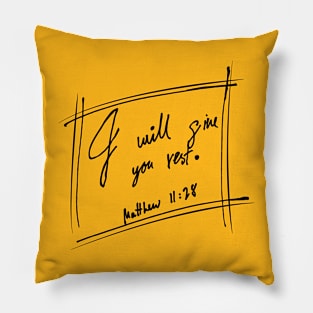 Matthew 11:28 Pillow