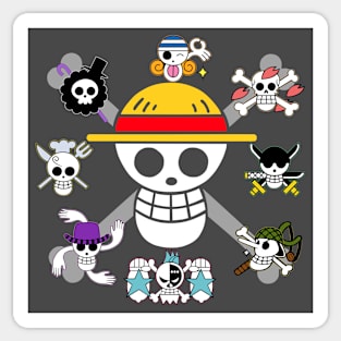 One Piece Straw Hat Pirates Logo Sticker for Sale by KaydenLee