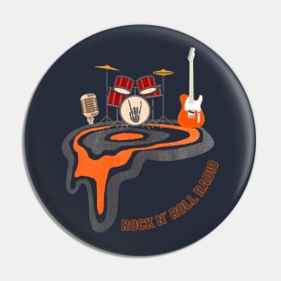 Rock n Roll Radio Pin