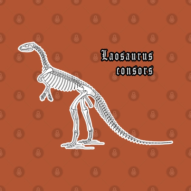 🦖 Fossil Skeleton of Laosaurus consors Dinosaur Species by Pixoplanet