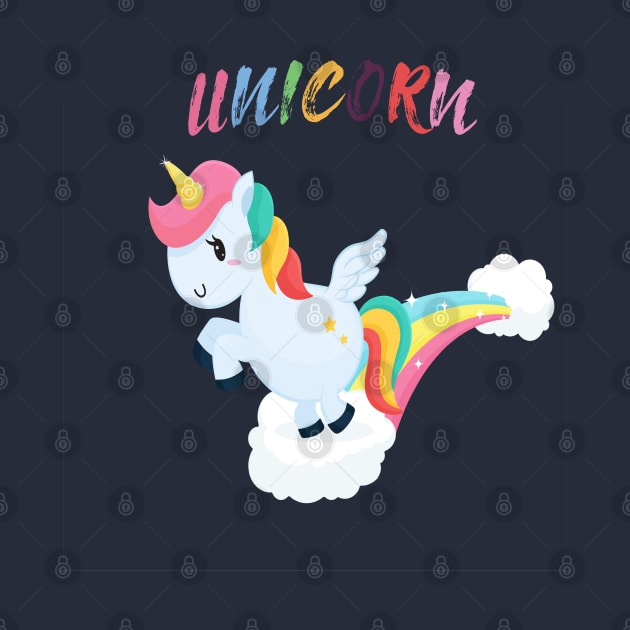 Rainbow Unicorn Lover by JeffDesign