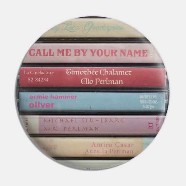 Call Me by Your Name Cassettes Pin by JordanBoltonDesign