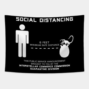 Social Distancing Hugger - white Tapestry