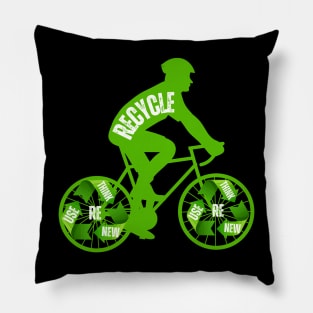 Recycling activist tshirt Pillow