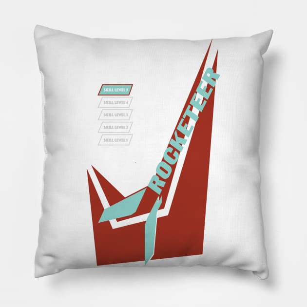 Rocketeer — Skill Level 5 Pillow by Eugene and Jonnie Tee's