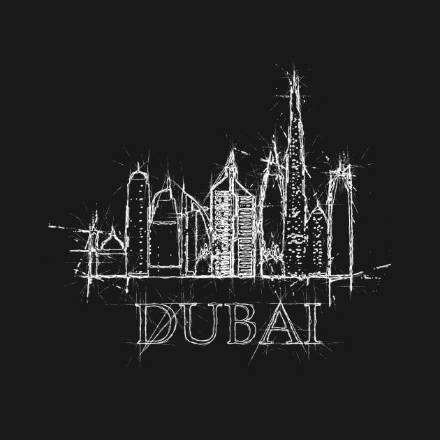 Dubai skyline by DimDom