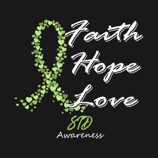 STD Disease Awareness Faith Hope Love - In This Family We Fight Together T-Shirt