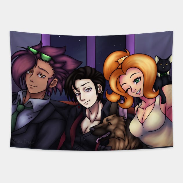 All Dressed Up Tapestry by SakuraDragon