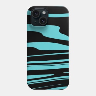 Blue and Black Liquid Marble Design Phone Case