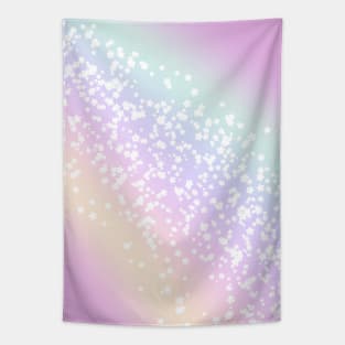 Kawaii Rainbow Stars Tapestry