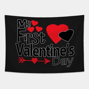 My First Valentine - Baby Valentine Gifts Tapestry