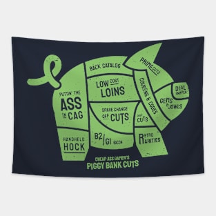 Cheap Ass Gamer's Piggy Bank Cuts Tapestry