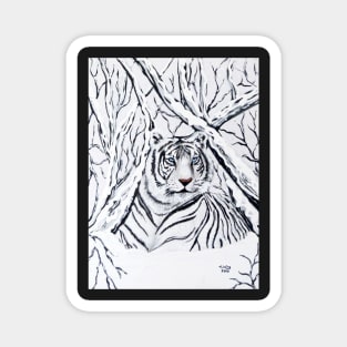 White Tiger Blending In Magnet