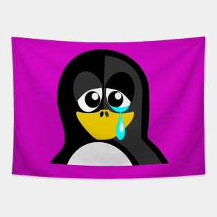 Crying Penguin Tapestry