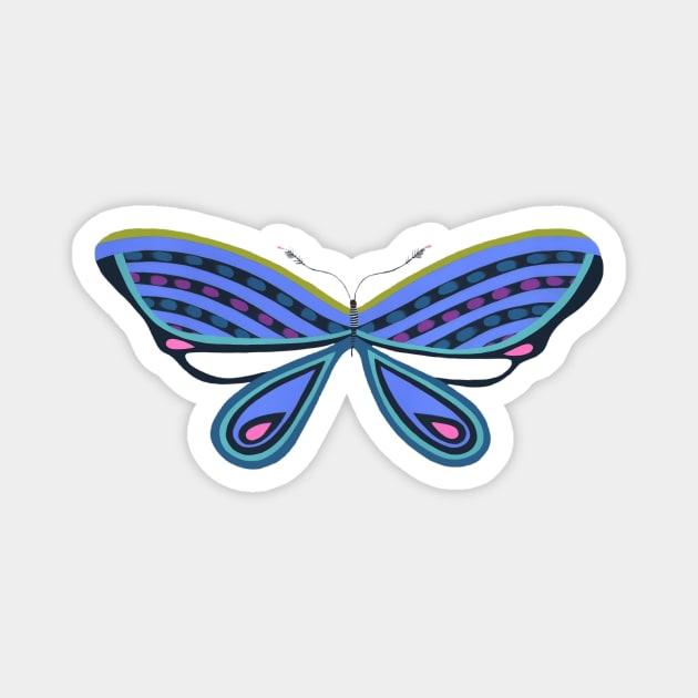 Butterfly Magnet by jenniferdavisart