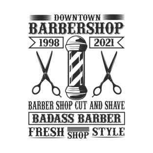 Barber Design Downtown Barbershop 61 T-Shirt