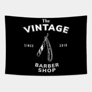 THE VINTAGE BARBER SHOP Tapestry