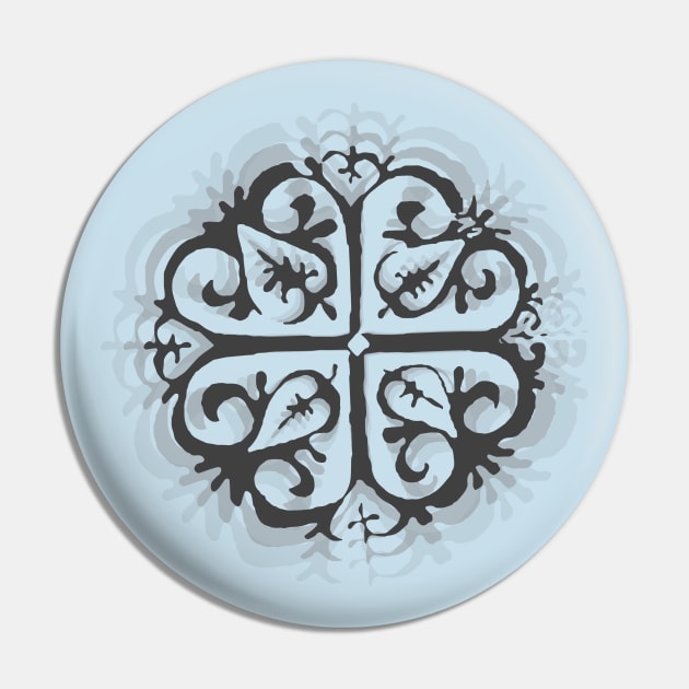 Medieval ornament Pin by dddesign