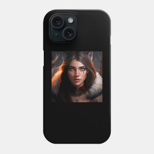 Beautiful Girl with Cat Ears Phone Case