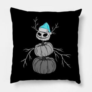 All Hallows Eve Haunted Snowman Pillow