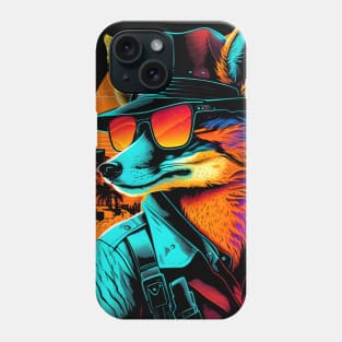Fox Neon Art Phone Case