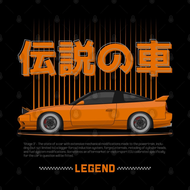 Tuner Orange S13 JDM by GoldenTuners