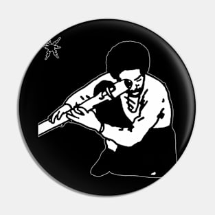 Andre-3000 Flute Blue Sun New Legacy Pin