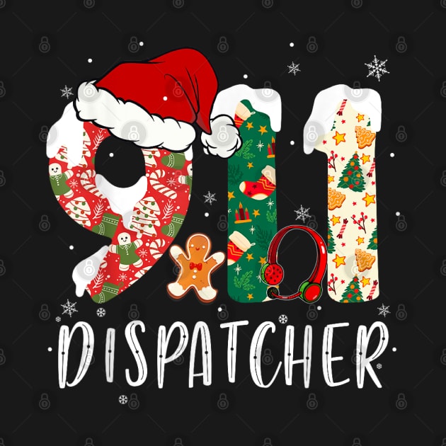 911 Dispatcher Christmas by Shirts by Jamie