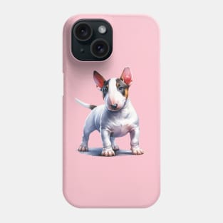 Miniature Bull Terrier Watercolor - Beautiful Dog Phone Case